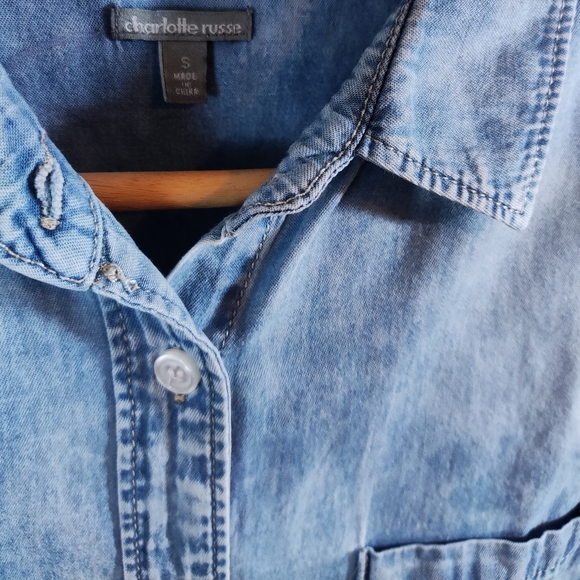 Charlotte Russe Denim Top - Picture 5 of 5